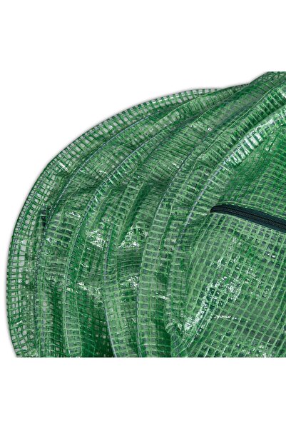 Relaxdays Mini seră de grădină, Relaxdays, cadru din oțel, verde, dimensiuni ...