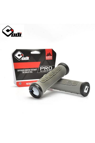 Choice PRO-Gray ODI Bicycle Lock on Grips for MTB Mountain Bike Handlebar Cover Alluminium Alloy+Silica Gel