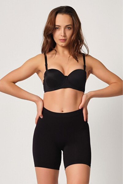 EliteWomans BLACK MI Emay 3003 Soft Long Boxer