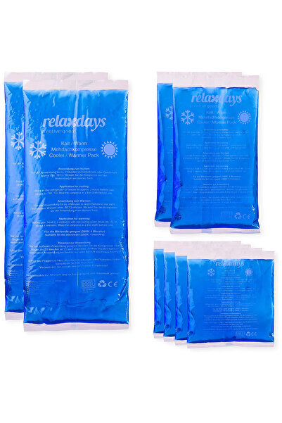 Relaxdays Set de 8 x Sac de compresie cu gel pentru ameliorarea durerii