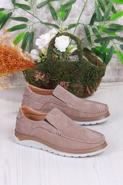 Mehmet Mete 4041 Carlo Nubuck Lightweight Comfortable Genuine Leather Men's Shoes