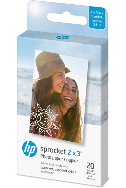 HP Sprocket Fotoğraf Yazıcıları İçin 5x7,6 cm Birinci Sınıf Çinko Çıkartma Fo...