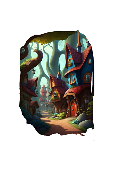 StoryGift Romania Sticker Autocolant 70CM din Padurea Magica, Desene Animate,...