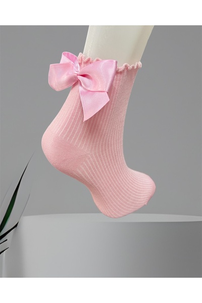erceys Дамски 1 чифт къдрави чорапи с панделка, безшевни, с шарка на райета д...