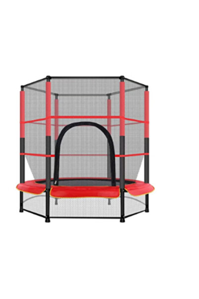 baby city ترامبولين نطاط داخلي عالي التحمل بطول 5.5 قدم مع شبكة أمان لوقت ممتع وآمن