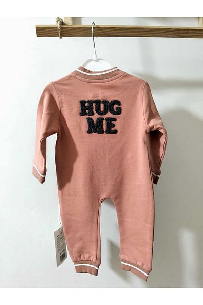 krm kerem bebe Hug Me Back Detailed Zippered Baby Boy Jumpsuit