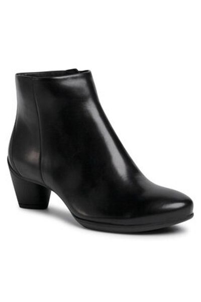 Ecco ghete de damă până la gleznă 23048301001 negre