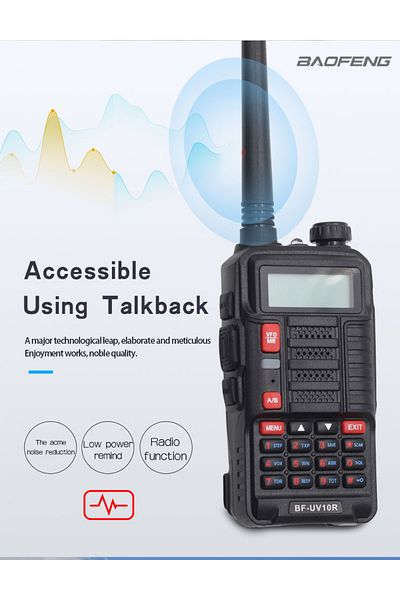 BAOFENG Baofeng UV-10R portable radio station, 10w transmission power, Dual Band 136-174Mhz / 400-520Mhz