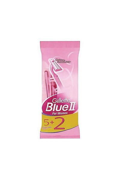 Gillette Gillette Blue 2 Women's Razor Blades Pink - 5+2 Pieces