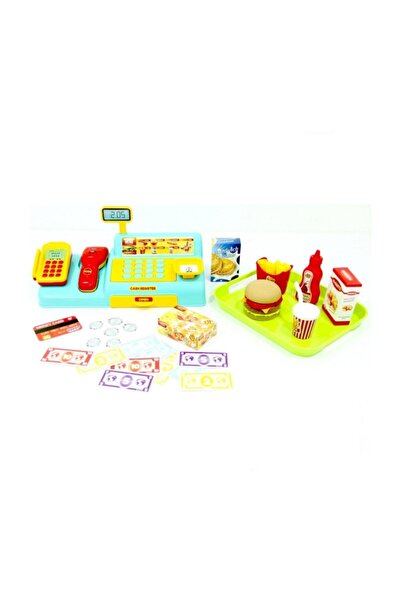 Genel Markalar Shop-joy Yazar Kasa Ve Burger Seti 2 In 1 Eğitici Yazar Kasa O...