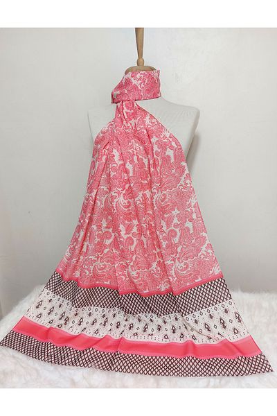 REMOMODA Ethnic Patterned Chiffon Shawl