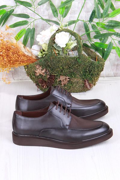 Mehmet Mete 42243 Comfortable Lightweight Genuine Leather Men's Shoes