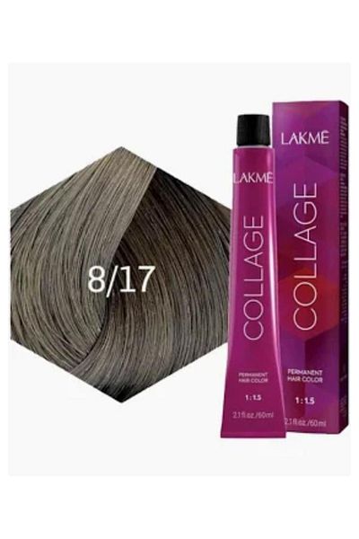 Lakme Lakme Collage Hair Dye 8/17 Light Ash Blonde 60ml Light Ash Blonde