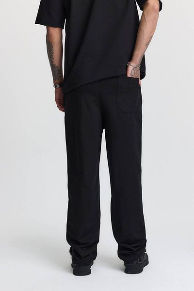 bafatex Oversize Summer Combed Cotton Fabric Elastic Waist Loose Wide Leg Sweatpants