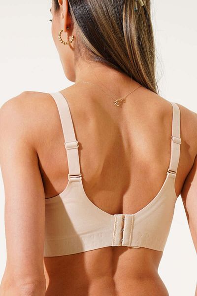 The Clover Σουτιέν και Bralet με ρυθμιζόμενο λουράκι με αφαιρούμενο μαξιλαράκι με λέιζερ χωρίς ραφή οβάλ κοπής THCLVRMSF03