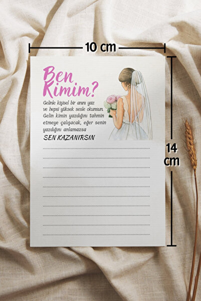 Metranya Ben Kimim ? 15 Adet Bekarlığa Veda Partisi Oyun Kartı Nedime Soru Kartları Bride To Be Gelin Düğün