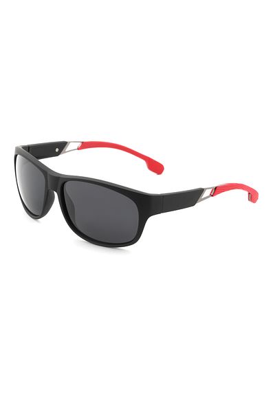 Angel Eyes Oval Rectangle Design Black Frame Black Glass Polarized Men's Goggle Ce Certified