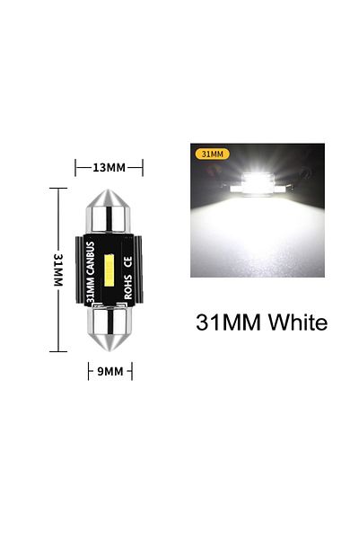 Choice 10 قطع 31 مم 10 قطع مصباح إشارة C5w Led Csp 1860 1smd لمبة Canbus 31 مم 36 مم 39 مم 41 مم ضوء Festoon C10