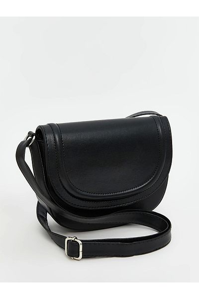 LC Waikiki Lcw Accessories Black Leather Look Women's Shoulder Bag