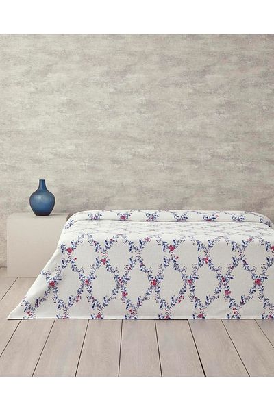English Home Floral Slice Double Pike Dark Blue