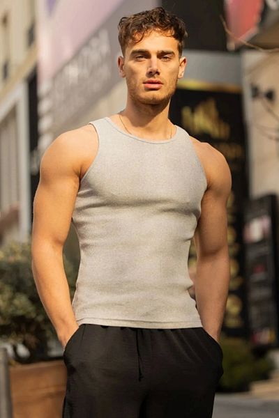 SESUME Halter Collar Men's Singlet – Athlete Type, Lycra