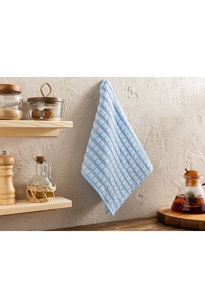 English Home Laveta de uscare din bumbac Lega 30x50 cm Albastru deschis