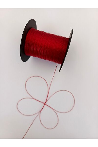 Eskişehir hobi sanat 100 Meters Dark Red Color 0.4 mm Rosary Thread
