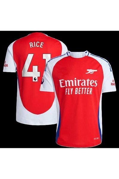 Lion Spor A'rsenal 2024-25 Νέα σεζόν Declan Rice Home Jersey