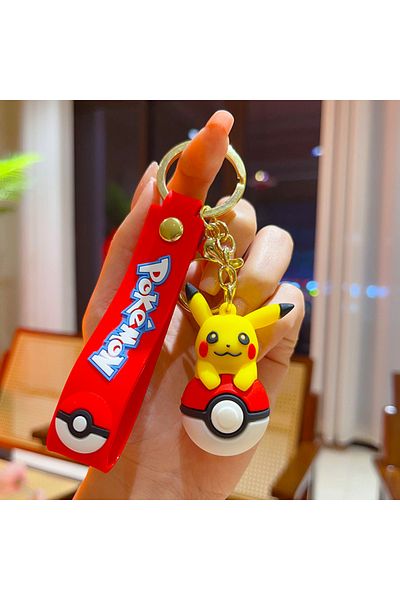 Miniso Pikachu-ii Poké Ball Pikachu Figure Keychain Cute Pokemon Doll Jewelry Schoolbag Pendant Car Keyring