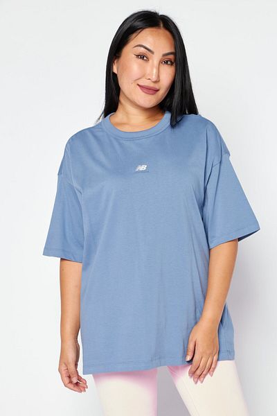 New Balance Women Sportswear Fit Training T-shirt, Sage Blue