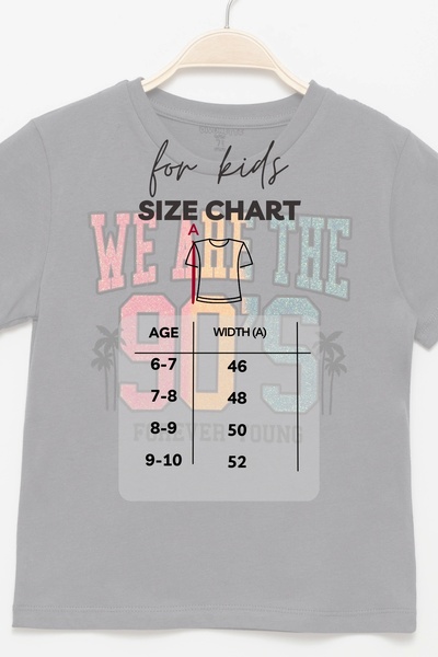 Divonette Дівчача короткорукава футболка з принтом 90’s Forever Young, 100% бавовна, колір димчасто-сірий