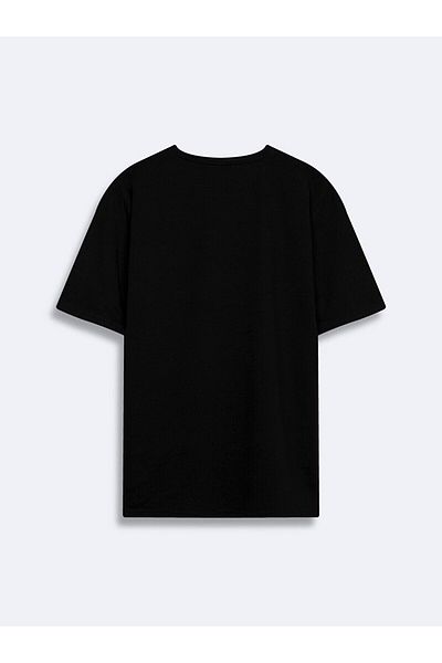 Ltb Basic Crew Neck Short Sleeve Regular Black T-Shirt