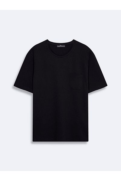 Ltb Basic Crew Neck Short Sleeve Regular Black T-Shirt