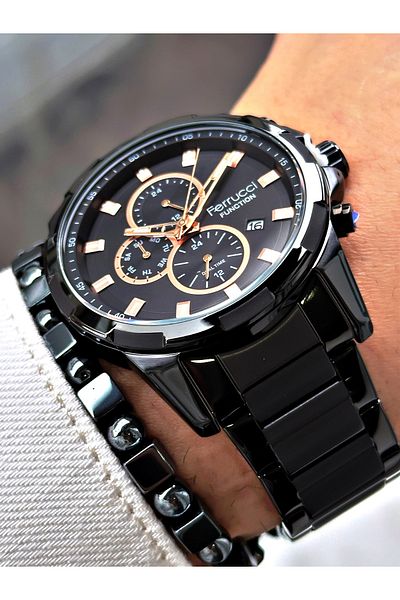 Ferrucci Function FCF.12654FM.04 Steel Cord Men's Wrist Watch