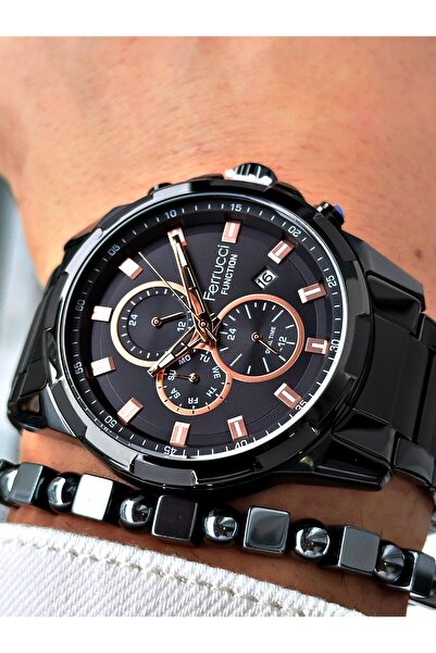 Ferrucci Function FCF.12654FM.04 Çelik Kordon Erkek Kol Saati