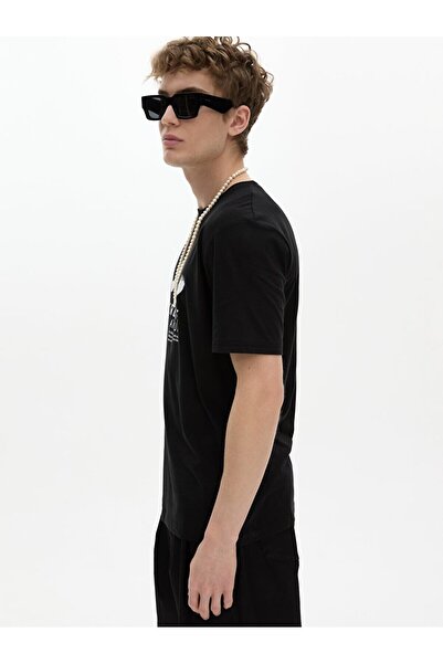 Ltb Μαύρο T-Shirt - Με λογότυπο και σύνθημα