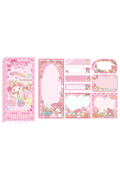 JOY TOP A2 180Pcs/set Sanrio Cartoon Sticky Notes Kuromi Cinnamoroll My Melody Student Stationary Stickers P