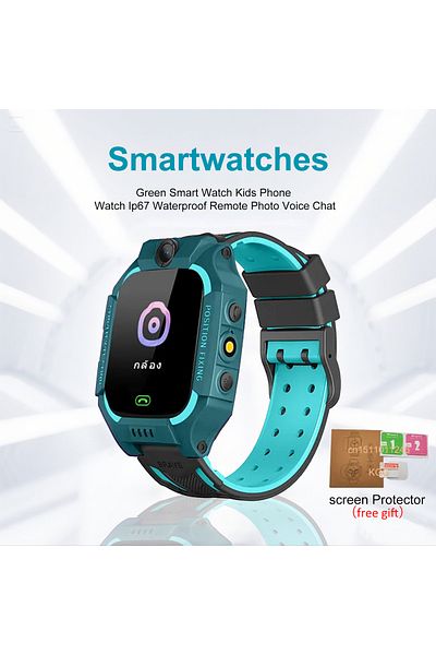 KGG Green 2g Smart Watch Kids Phone Watch Ip67 Waterproof Remote Photo Voice Chat