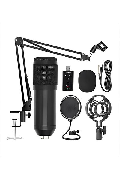 fulina Microphone Kit, Hanging, Bm800 Professional Shock Mount, High Quality and Durable, For Recording