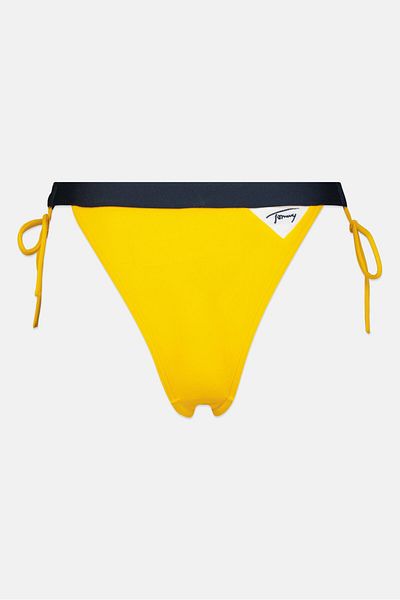 Tommy Jeans Women Brand Logo Bikini Bottom, Yellow