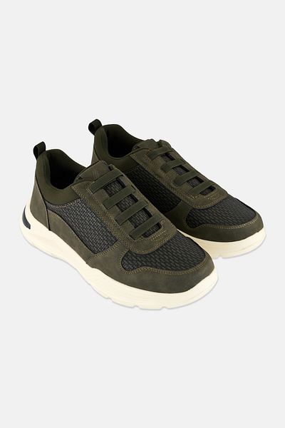 RBX Men Slip On Running Shoes, Dark Olive