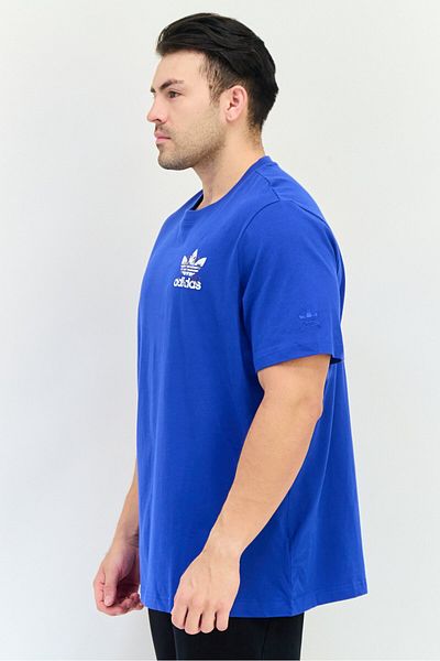 adidas Men Sportswear Fit Short Sleeves Outdoor T-shirt, Blue