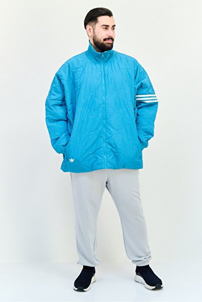 adidas Men Sportswear Fit Embroidered Logo Outdoor Jacket, Turquoise