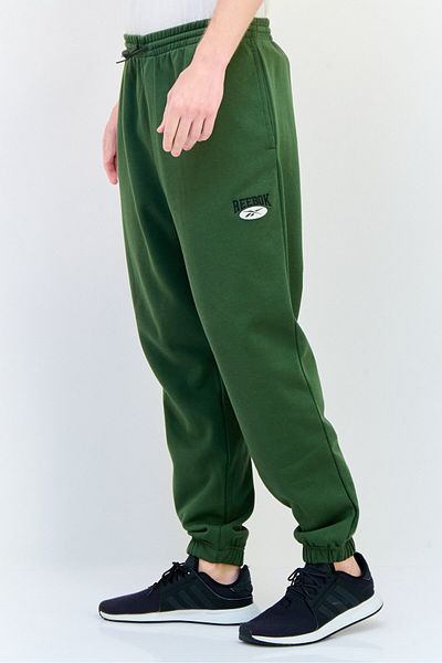 Reebok Men Sportswear Fit Embroidered Logo Training Sweatpants, Green