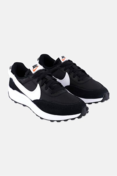 Nike Men Waffle Debut Lace Up Running Shoes, Black/white