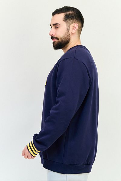 adidas Men Sportswear Fit Long Sleeves Training Sweatshirts, Navy Blue