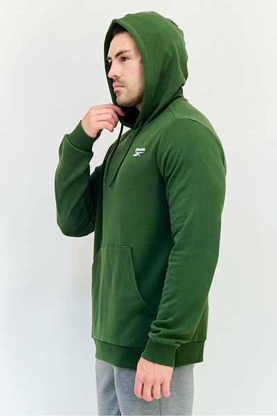Reebok Men Sportswear Fit Long Sleeves Running Hoodie, Green