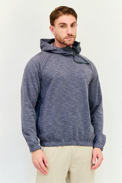 adidas Men Sportswear Fit Long Sleeve Outdoor Hoodies, Grey