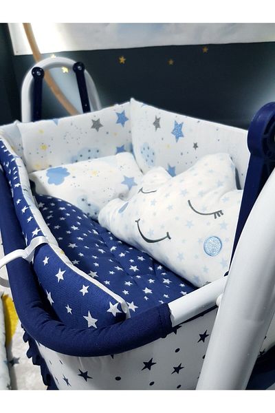 Baby Clime 45X85 Baby Sleeping Set - Mother's Side Basket Suitable for Crib (Crib Excluded)
