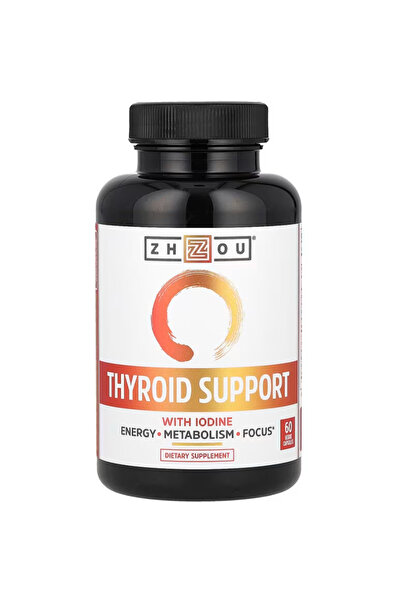 Zhou Nutrition Thyroid Support, Thyroid for Women & Men with Zinc, Iodine, & ...